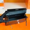 Hermes Mini Kelly pochette Swift CK89 Black Silver Hardware 22cm Full Handmade