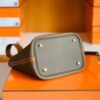 Hermes Picotin Togo CK18 Etoupe Grey & CK37 Golden Brown Gold Hardware 18cm Full Handmade