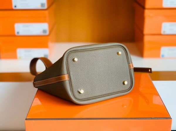 mmexport1686297692270-1-1024x766-1 Hermes Picotin Togo CK18 Etoupe Grey & CK37 Golden Brown Gold Hardware 18cm Full Handmade