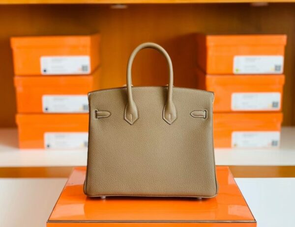 mmexport1686297903812-1024x791-1 Hermes Birkin Togo CK18 Etoupe Grey Silver Hardware 25cm Full Handmade