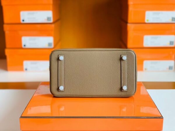 mmexport1686297912237-1024x768-1 Hermes Birkin Togo CK18 Etoupe Grey Silver Hardware 25cm Full Handmade