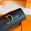 Hermes Kelly Epsom CK89 Black Gold Hardware 25cm Full Handmade
