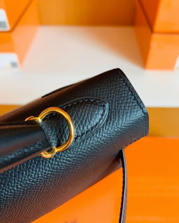 mmexport1686298082841-823x1024-1 Hermes Kelly Epsom CK89 Black Gold Hardware 25cm Full Handmade