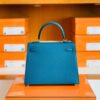 Hermes Kelly Epsom W0 Vert Bosphore Gold Hardware 25cm Full Handmade