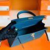 Hermes Kelly Epsom W0 Vert Bosphore Gold Hardware 25cm Full Handmade
