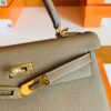 Hermes Kelly Togo CK18 Etoupe Grey Gold Hardware 25cm Full Handmade