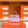 Hermes Mini Kelly Sellier Epsom X9 mallow purple Gold Hardware 19cm Full Handmade