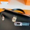 mmexport1686298996215-1024x768-1 Hermes Mini Kelly Box Leather CK89 Black Silver Hardware 19cm Full Handmade