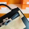 mmexport1686298997738-900x1024-1 Hermes Mini Kelly Box Leather CK89 Black Silver Hardware 19cm Full Handmade