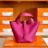Hermes Picotin TC L3 Rose purple Gold Hardware 18cm Full Handmade