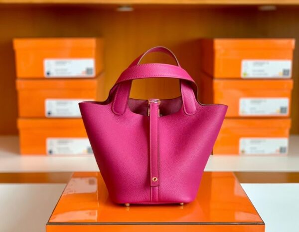 mmexport1686299190171-1024x793-1 Hermes Picotin TC L3 Rose purple Gold Hardware 18cm Full Handmade