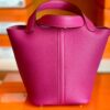 Hermes Picotin TC L3 Rose purple Gold Hardware 18cm Full Handmade