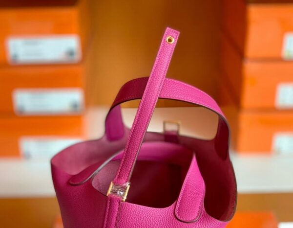 mmexport1686299199470-1024x795-1 Hermes Picotin TC L3 Rose purple Gold Hardware 18cm Full Handmade