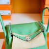 Hermes Lindy Togo 3i Avocado green Silver Hardware 26cm Full Handmade