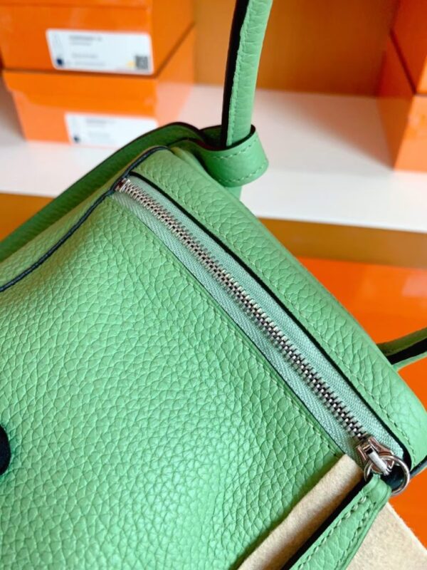 mmexport1686299247185-768x1024-1 Hermes Lindy Togo 3i Avocado green Silver Hardware 26cm Full Handmade