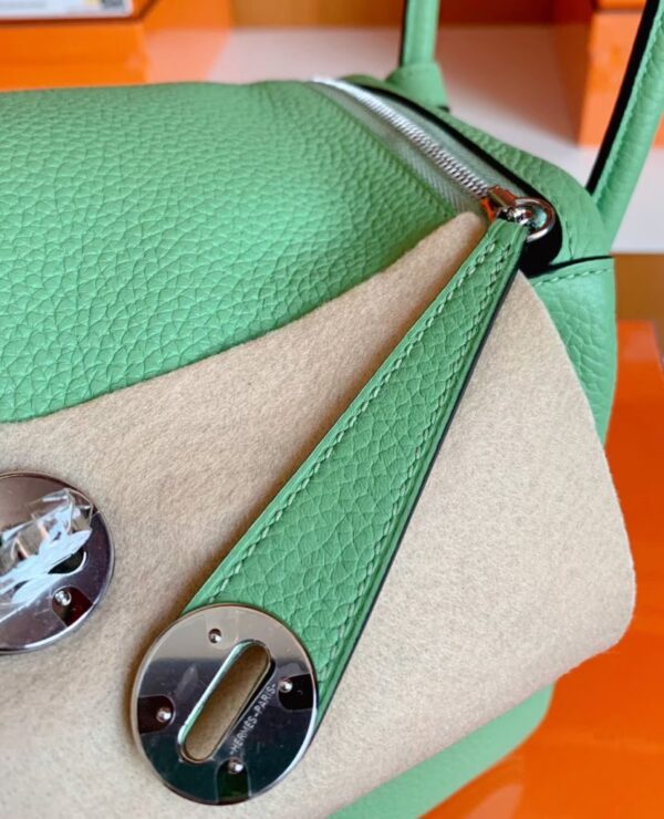 mmexport1686299248622-830x1024-1 Hermes Lindy Togo 3i Avocado green Silver Hardware 26cm Full Handmade