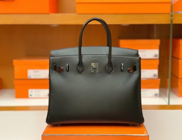 mmexport1687341684414-1024x789-1 Hermes Birkin box Leather ck89 so-black Black Buckle Silver Hardware 35cm Full Handmade