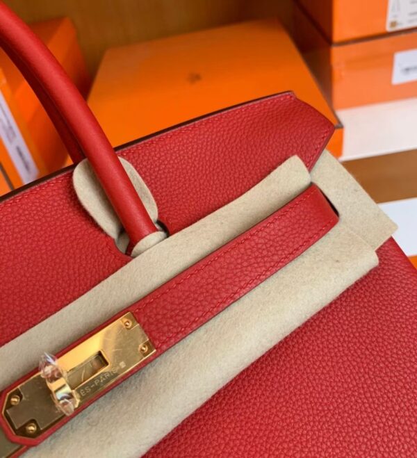 mmexport1687341723464-932x1024-1 Hermes Birkin Togo Q5 Bright Red Gold Hardware 30cm Full Handmade