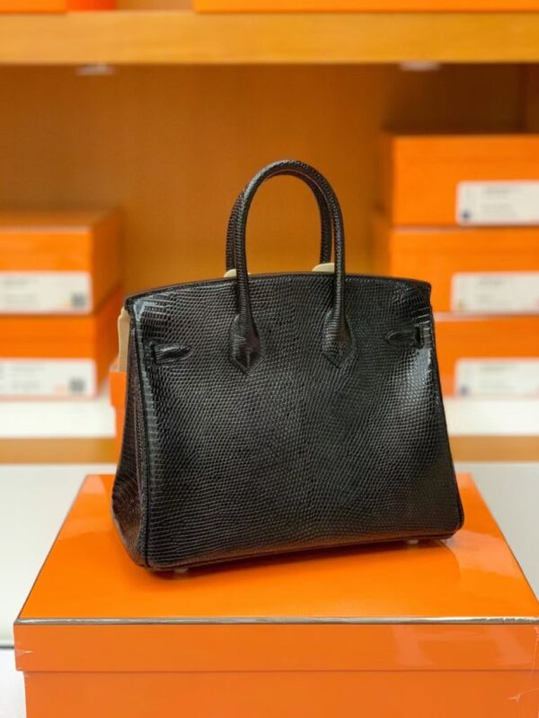 mmexport1687341794414-768x1024-1 Hermes Birkin Lizard CK89 Black Silver Hardware 25cm Full Handmade