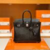 mmexport1687341797302-1024x812-1 Hermes Birkin Lizard CK89 Black Silver Hardware 25cm Full Handmade