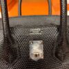 mmexport1687341800382-904x1024-1 Hermes Birkin Lizard CK89 Black Silver Hardware 25cm Full Handmade