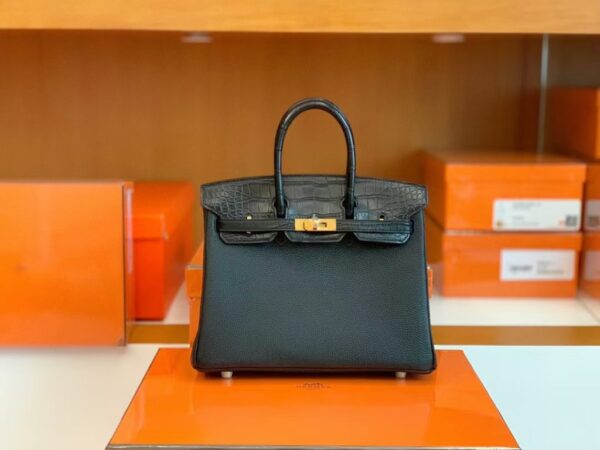 mmexport1687341820811-1024x768-1 Hermes Birkin Touch Matte Alligator & Togo ck89 Noir Black Gold Hardware 25cm Full Handmade