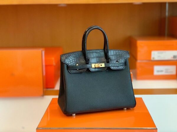 mmexport1687341822298-1024x768-1 Hermes Birkin Touch Matte Alligator & Togo ck89 Noir Black Gold Hardware 25cm Full Handmade