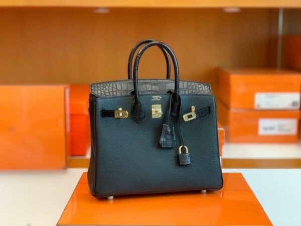 mmexport1687341823984-1024x768-1 Hermes Birkin Touch Matte Alligator & Togo ck89 Noir Black Gold Hardware 25cm Full Handmade