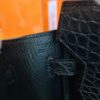 Hermes Birkin Touch Matte Alligator & Togo ck89 Noir Black Gold Hardware 25cm Full Handmade