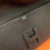 Hermes Jige Wallet Swift ck89 Black 31cm Full Handmade