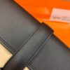Hermes Jige Wallet Swift ck89 Black 31cm Full Handmade