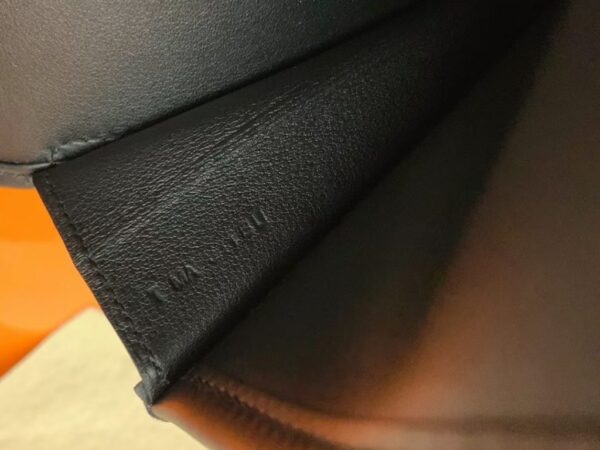 Hermes Jige Wallet Swift ck89 Black 31cm Full Handmade
