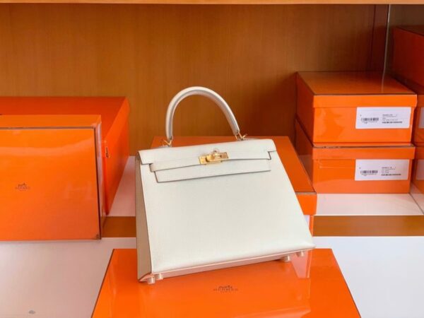 mmexport1687342140688-1024x768-1 Hermes Kelly Epsom Creamy White Gold Hardware 25cm Full Handmade