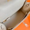 Hermes Kelly Epsom Creamy White Gold Hardware 25cm Full Handmade