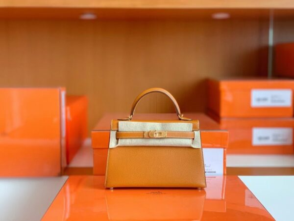 mmexport1687342333291-1024x768-1 Hermes mini Kelly Epsom Light Golden Brown Gold Hardware 19cm Full Handmade