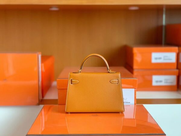mmexport1687342334681-1024x768-1 Hermes mini Kelly Epsom Light Golden Brown Gold Hardware 19cm Full Handmade