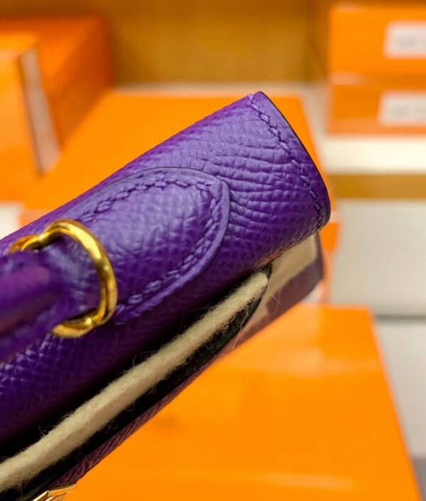 mmexport1687342385482-871x1024-1 Hermes mini Kelly Epsom 9w Dreamy Purple Gold Hardware 19cm Full Handmade
