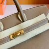 Hermes Birkin Togo Etoupe Grey Gold Hardware 25cm Full Handmade