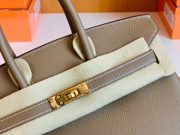 mmexport1688809890816-1024x768-1 Hermes Birkin Togo Etoupe Grey Gold Hardware 25cm Full Handmade