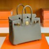 Hermes Birkin Togo Etoupe Grey Gold Hardware 25cm Full Handmade