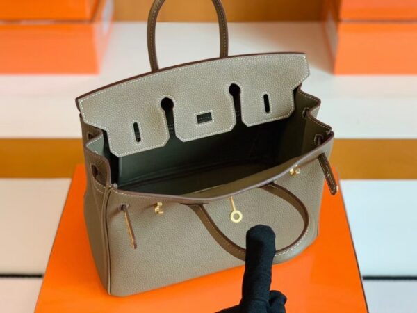 mmexport1688809893563-1024x768-1 Hermes Birkin Togo Etoupe Grey Gold Hardware 25cm Full Handmade