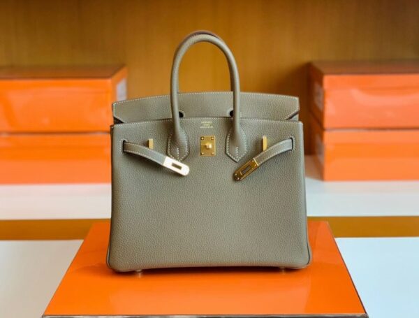 mmexport1688809894913-1024x777-1 Hermes Birkin Togo Etoupe Grey Gold Hardware 25cm Full Handmade