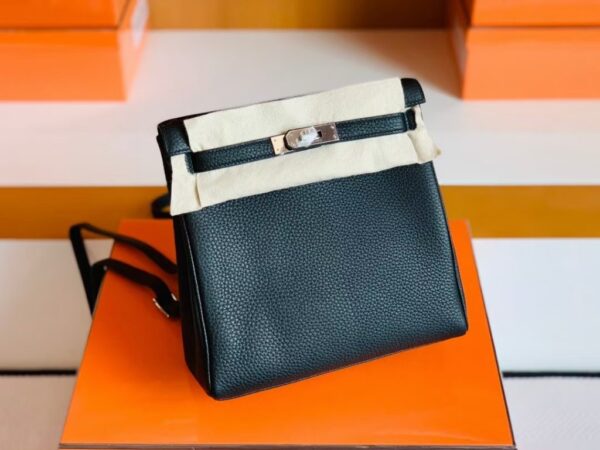 mmexport1688809920379-1024x768-1 Hermes Kelly ado TC Leather Black Silver Hardware 22cm Full Handmade