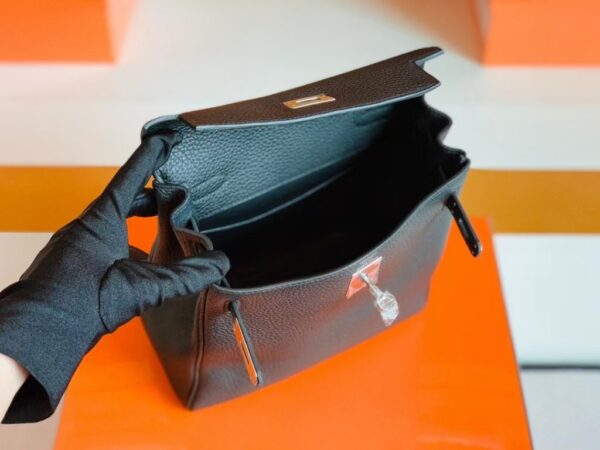 mmexport1688809925975-1024x768-1 Hermes Kelly ado TC Leather Black Silver Hardware 22cm Full Handmade