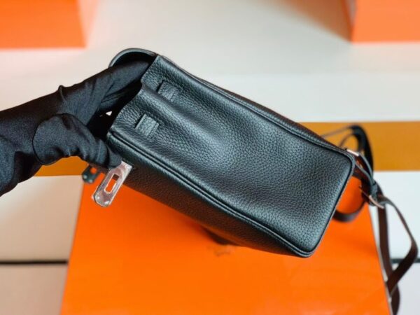 mmexport1688809927696-1024x768-1 Hermes Kelly ado TC Leather Black Silver Hardware 22cm Full Handmade