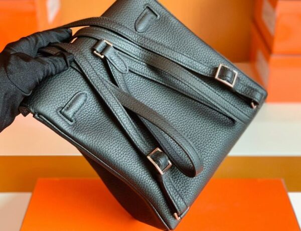 mmexport1688809932593-1024x787-1 Hermes Kelly ado TC Leather Black Silver Hardware 22cm Full Handmade