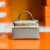 Hermes Mini Kelly Epsom M8 asphalt grey Gold Hardware 19cm Full Handmade