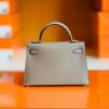 Hermes Mini Kelly Epsom M8 asphalt grey Gold Hardware 19cm Full Handmade