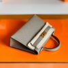 Hermes Mini Kelly Epsom M8 asphalt grey Gold Hardware 19cm Full Handmade