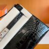 mmexport1690709859703-1024x768-1 Hermes Mini Kelly pochette shiny alligator crocodile ck89 Black Silver Hardware 22cm Full Handmade
